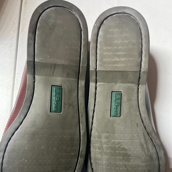 LL Bean Men's Sz 9 D Handsewn Leather Loafers Shoes Brown - Picture 4 of 4